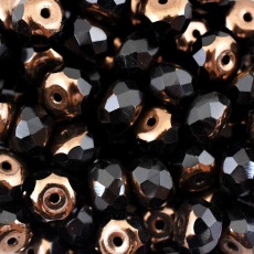 Disco Facetado Briolette Preciosa Ornela art. 35 Preto Bronze 2334 9mm