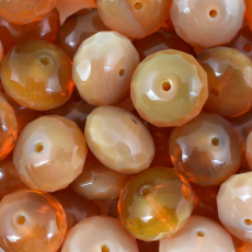 Disco Facetado Briolette Preciosa® Ornela Topaz Transparente (11000) 17mm