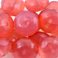 Disco Facetado Briolette Preciosa® Ornela art. 35 Champanhe Rose Leitoso (72010) 17mm