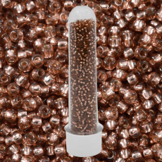 Miçanga Preciosa® Ornela Bronze Solgel Dyed Transparente (78612) 9/0 aprox. 2,6mm
