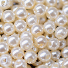 Perola de Plastico ABS Supreme Creme 4mm