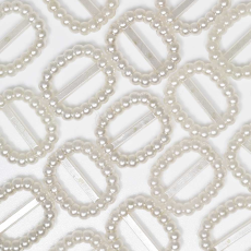 Aplique de Pérola de Plástico ABS para costura Fivela Supreme Branca