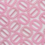 Aplique de Perola de Plastico ABS para costura Fivela The Big E Rosa 10mm