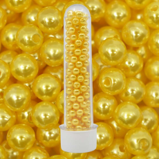 Perola de Plastico ABS LDI Cristais Amarelo 6mm