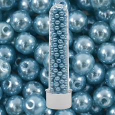 Perola de Plastico ABS LDI Cristais Azul 6mm