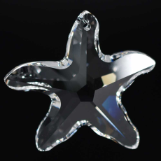 Estrela do Mar de Cristal Lapidado Pingente Swarovski art. 6721 Cristal 001 16mm