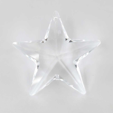 Estrela de Cristal Lapidado Pingente Swarovski art. 6714 5 pontas Cristal 001 28mm