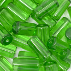 Conta de Vidro Supreme Firma Verde Transparente 20x10mm