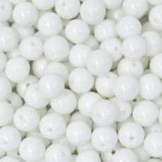 Conta de Porcelana Supreme Branco Fosco (03000) 8mm