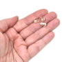 Strass Gota Engrampado Prateado para costura Supreme Peach 10x6mm