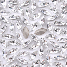 Strass Navete Maxima art. 435 14 111 Cristal 6x3mm