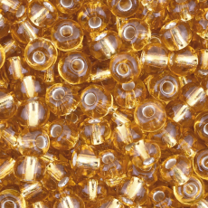 Miçanga Preciosa® Ornela Ouro Médio Transparente (17050) 2/0 aprox. 6,1mm