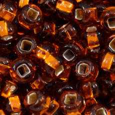 Miçanga Preciosa® Ornela Ouro Velho Transparente Furo Quadrado (17090) 2/0 aprox. 6,1mm