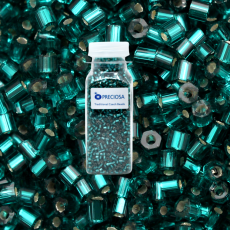 Vidrilho Preciosa® Ornela Blue Zircon Transparente (57710) 2x9/0=2,6mm