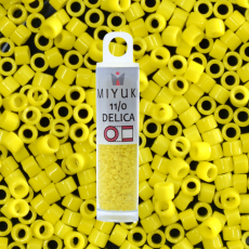 Micanga Delica Miyuki Opaque Yellow Fosca DB721 110  1,6mm