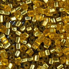 Vidrilho Triangular Preciosa® Ornela Amarelo Solgel Dyed Transparente (08286) 3,5mm