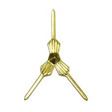 Clips Gravata para montar Lustre LDI Cristais® art. 5004 Dourado 29x17mm