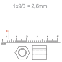 Vidrilho Color by LDI Cristais Latao 01720L 1x902,6mm