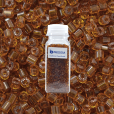 Vidrilho Preciosa® Ornela Topaz Transparente T (10090) 2x9/0=2,6mm