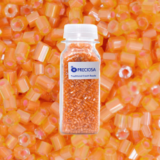 Vidrilho Preciosa® Ornela Amarelo Laranja Lined Colorido (81013) 2x9/0=2,6mm