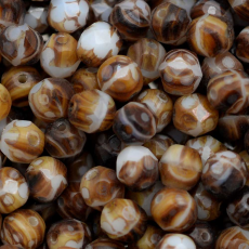 Cristal Preciosa® Ornela Branco Marrom Transparente Mesclado (1520) 6mm