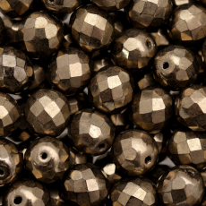 Cristal Preciosa® Ornela Bronze Claro Transparente Metálico (90215) 6mm