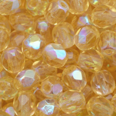 Cristal Preciosa® Ornela Topaz Transparente Aurora Boreal (10020) 6mm