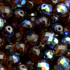 Cristal Preciosa® Ornela Marrom Transparente Aurora Boreal (10230) 6mm