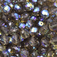 Cristal Preciosa® Ornela Cinza Aurora Boreal Transparente (40010) 6mm