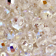 Cristal Preciosa® Ornela Nude Transparente Aurora Boreal (00030) 6mm