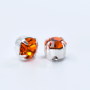 Strass Engrampado para costura Preciosa  Crystal Sun Prateado SS20  4,6mm