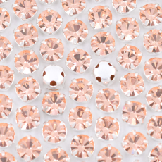 Strass Engrampado para costura LDI Cristais Light Peach Prateado SS20  4,6mm