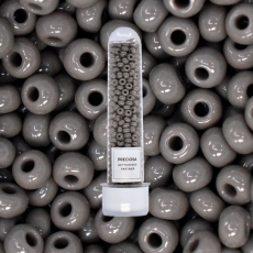 Miçanga Preciosa® Ornela Cinza Fosco (43020) 5/0 aprox. 4,6mm