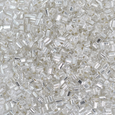 Vidrilho Supreme 3 Faces Prata Transparente Light AAA (78102) 2,2mm