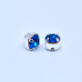 Strass Engrampado para costura Prateado LDI Cristais Capri Blue SS20  4,6mm