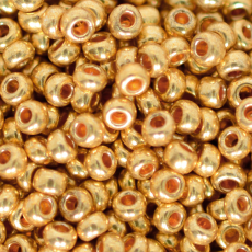 Micanga de Vidro PreciosaOrnela Dourado Metalico 18581 90 aprox. 2,6mm