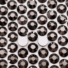 Strass Chaton Viva 12® Preciosa® art. 438 11 612 NO HF Jet Silver Flare SS20 = 4,6mm