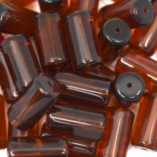 Conta de Vidro Supreme Firma Marrom (10110) Transparente 20x10mm