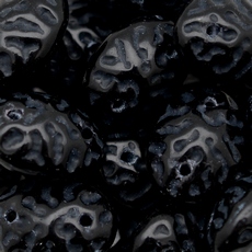 Conta de Vidro Preciosa® Ornela Beetle Preto (23980) 18x13mm