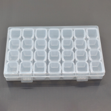 Caixa Organizadora Transparente com 28 Divisorias 17x10,5x2,5cm