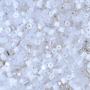 Vidrilho Preciosa Ornela Tons Branco e Cristal 2x902,6mm