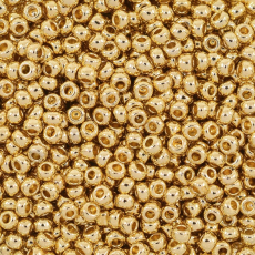 Miçanga Preciosa® Ornela Ouro 24K Metálico (68304) 12/0 = 1,9mm