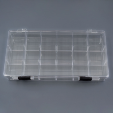 Caixa Organizadora Transparente com 18 Divisorias 20x11,7x3cm