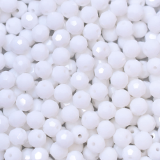 Cristal Bola Supreme Branco Fosco (03000) 10mm