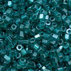 Vidrilho Preciosa® Ornela Verde Transparente T Lustroso (56710) 2x9/0=2,6mm