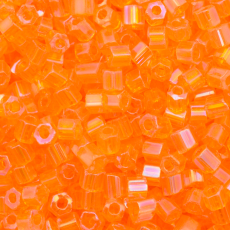 Vidrilho Preciosa® Ornela Laranja Transparente T Aurora Boreal (81060) 2x9/0=2,6mm