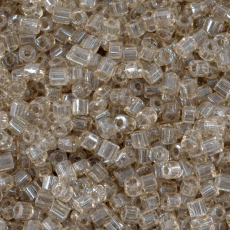 Vidrilho Preciosa® Ornela Smoked Topaz Transparente T Lustroso (48042) 2x9/0=2,6mm