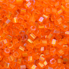 Vidrilho Preciosa® Ornela Laranja Transparente T Aurora Boreal (91000) 2x9/0=2,6mm