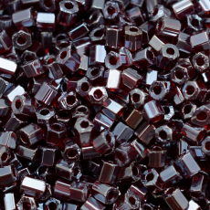 Vidrilho Preciosa® Ornela Burgundy Transparente T Lustroso (96120) 2x9/0=2,6mm