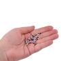 Strass Engrampado Prateado para costura Cristais Preciosa Deep Tanzanite SS16  3,80mm